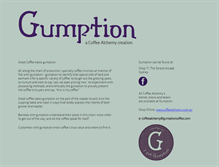 Tablet Screenshot of gumptioncoffee.com